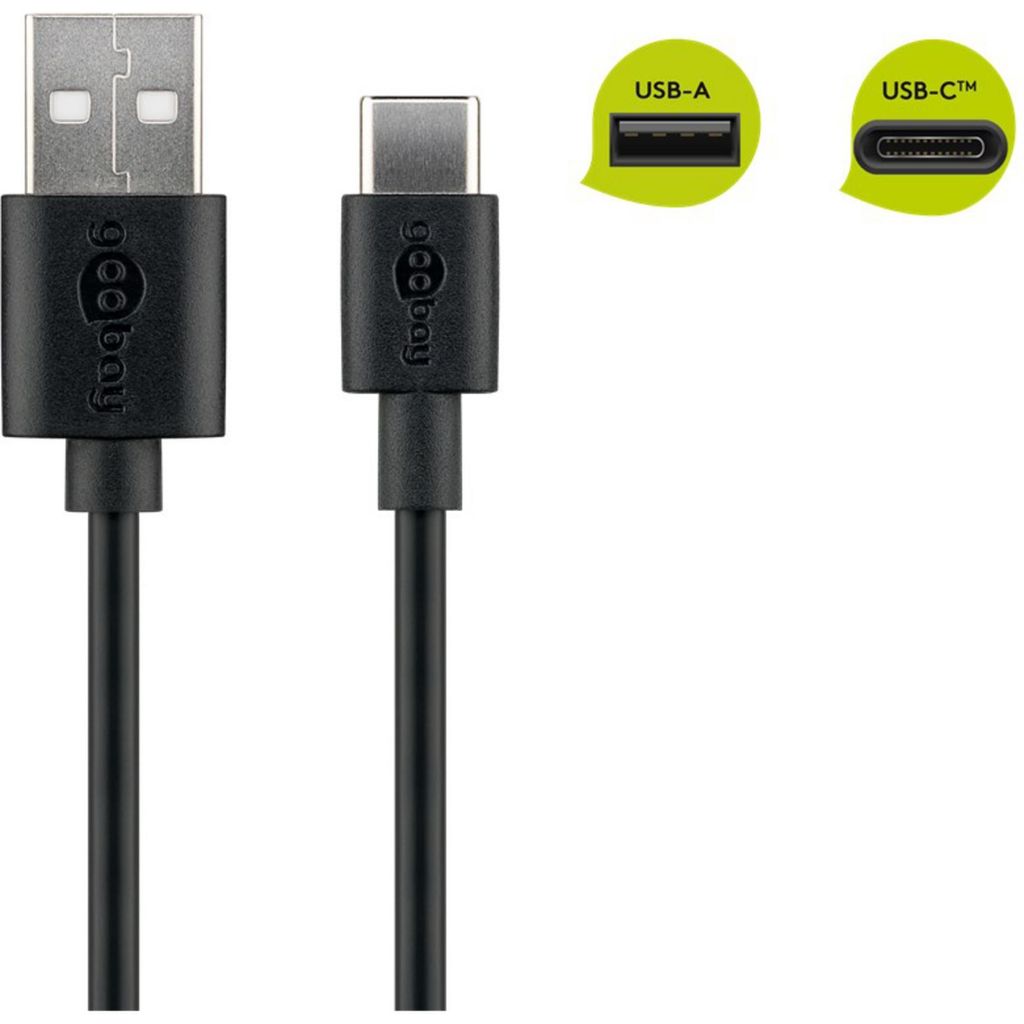 Goobay 45735, 1 m, USB A, USB C, USB 2.0, 0,48 Gbit/s, Zdjęcie produktu 