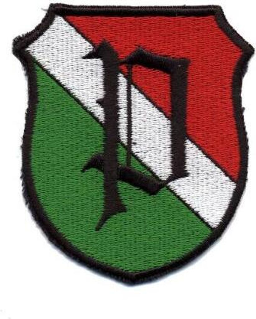Aufnäher - Wappen - 01025 - Gr. ca. 7 x 8,5 cm - Patches Stick Applikation