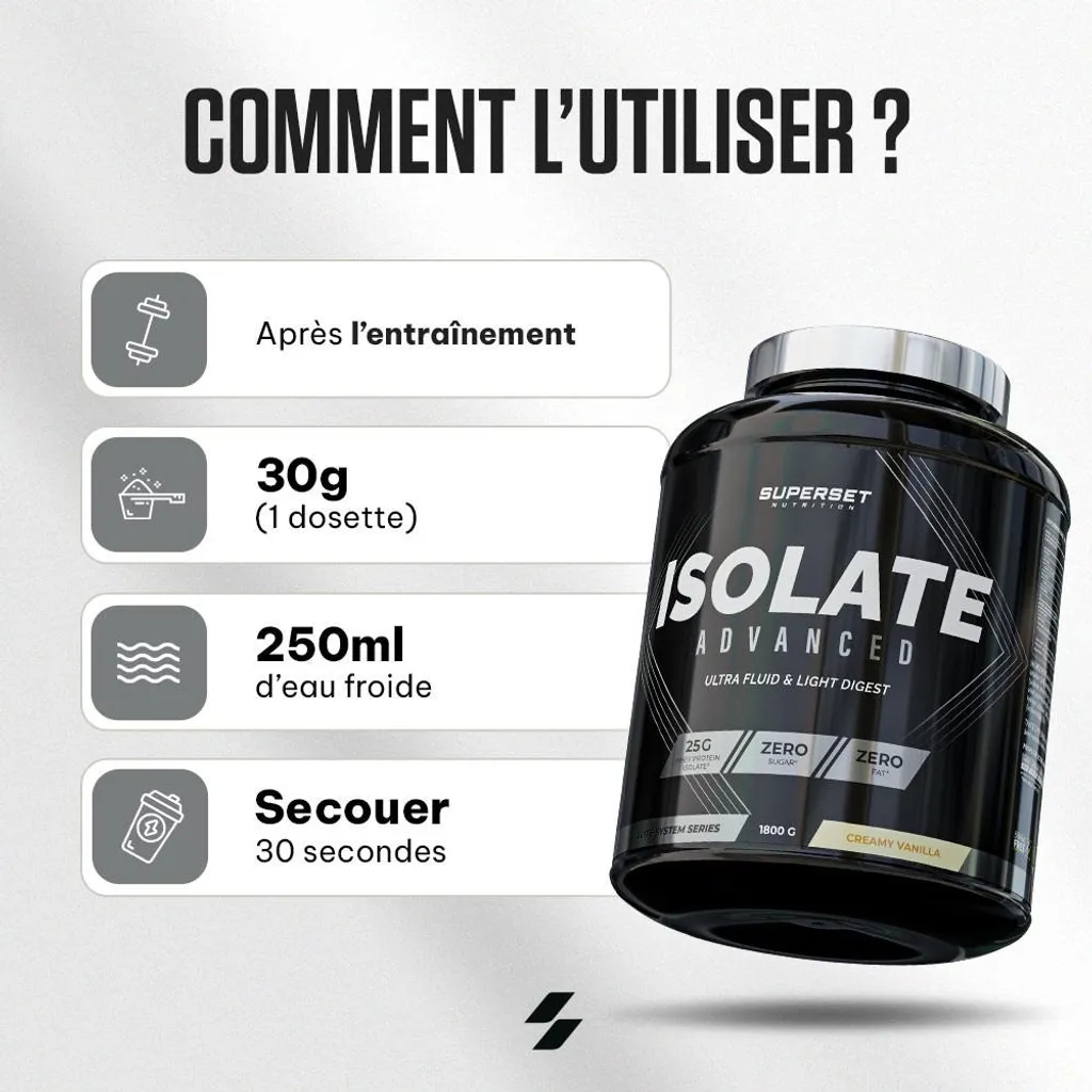 Whey Isolate Superset Nutrition Zero Isolate Advanced 1,8kg Fraise - 3