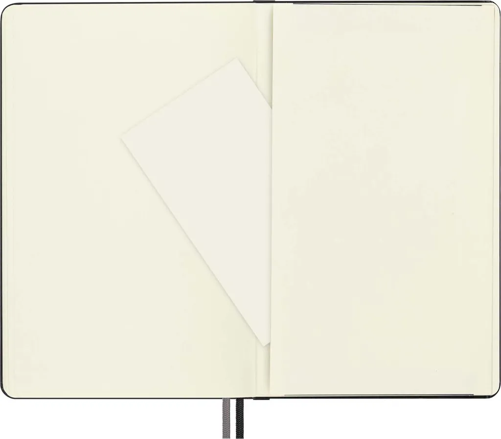 Carnet Moleskine Noir à Couverture Rigide, Version Étendue Pages Blanches - 10