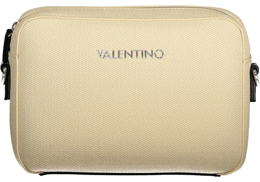 Sac beige femme à double bandoulière modulable et rangement interne