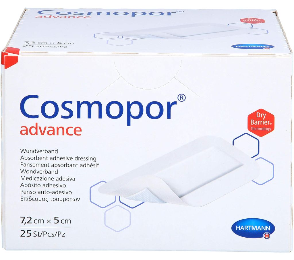 Cosmopor Advance 7,2x5cm, 25 cerotti Immagine del prodotto 
