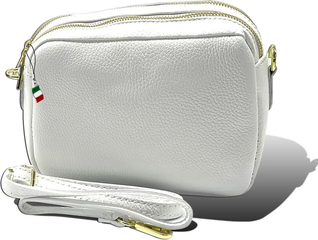 Sac en cuir blanc Florence D2OTF809W idéal pour Cérémonie et Mariage