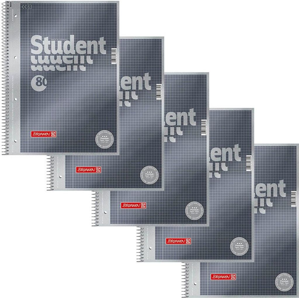 BRUNNEN Collegeblöcke Student Premium kariert DIN A4 Produktbild 