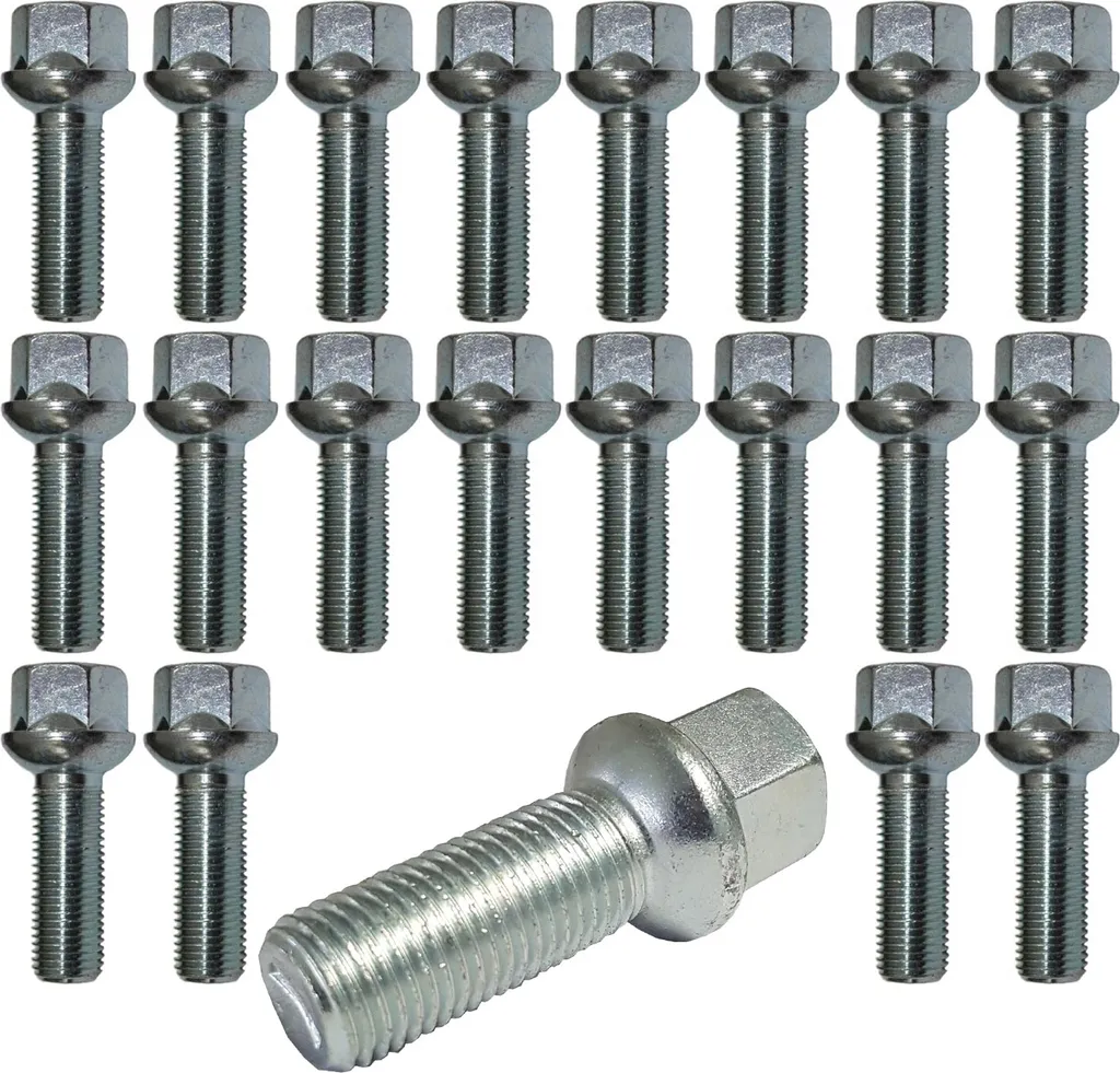 Boulons de Roue Sphériques M12x1,5 Longs 50mm pour VW et Smart