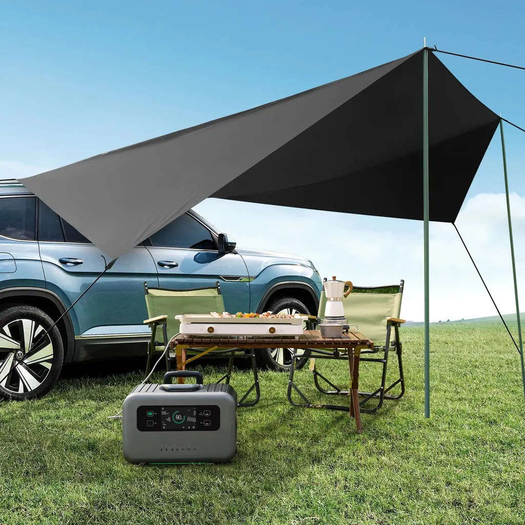 Auvent universel de camping pour SUV idéal pour bivouac 3 à 4 personnes