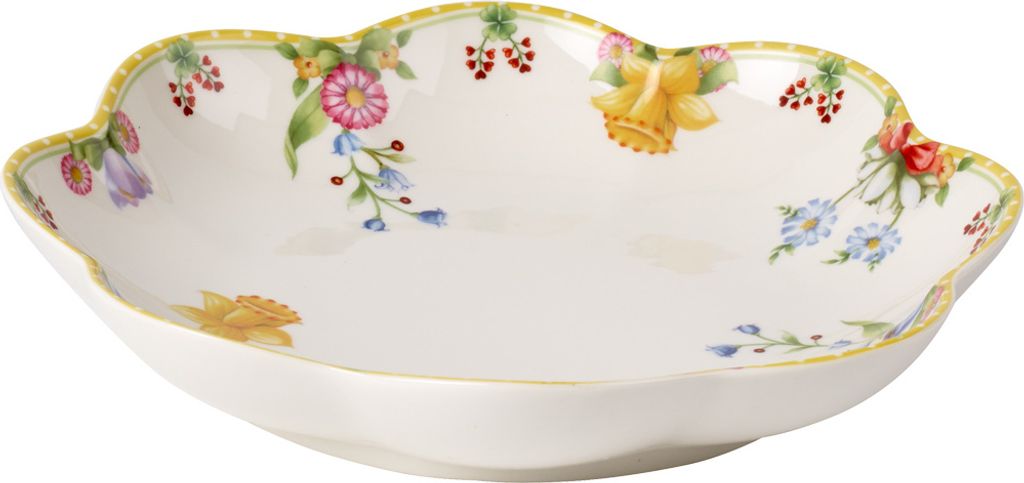Neuerts Vorteilset 4 Stück Rosenthal Mesh Platte 42 cm Weiss 11770-800001-12742 und Geschenk + Spende