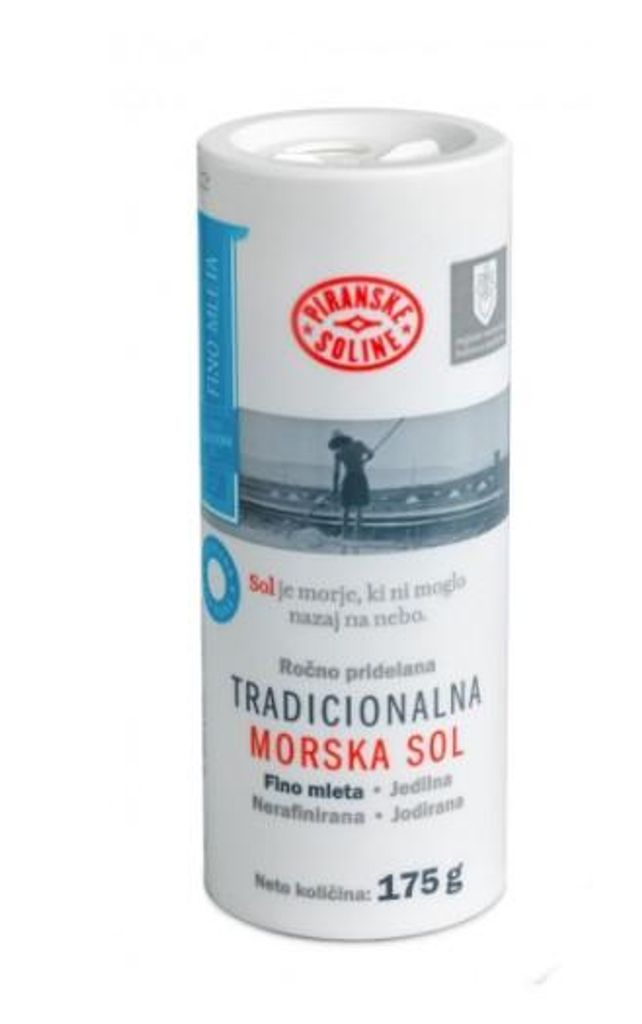 Piranske Soline: Tradiční, jemná, jodovaná, nerafinovaná Obrázek produktu 