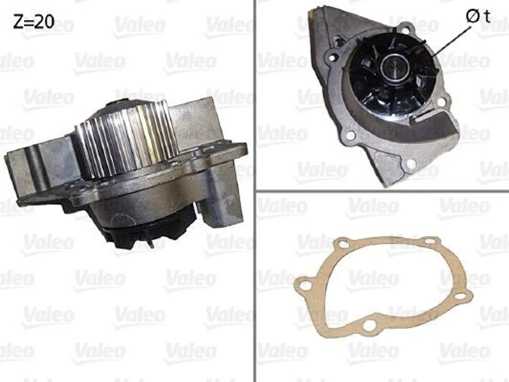 Pompe à eau PA5505 haute performance pour moteur PSA ZX Xsara 306 et 406