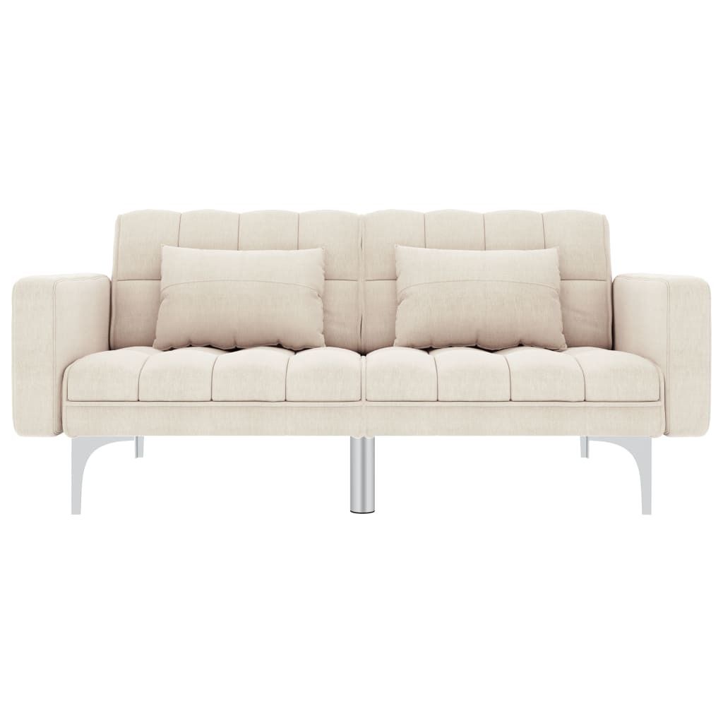 Stabli Möbel Schlafsofa Creme Stoff - Klassische Sofas CC5470231