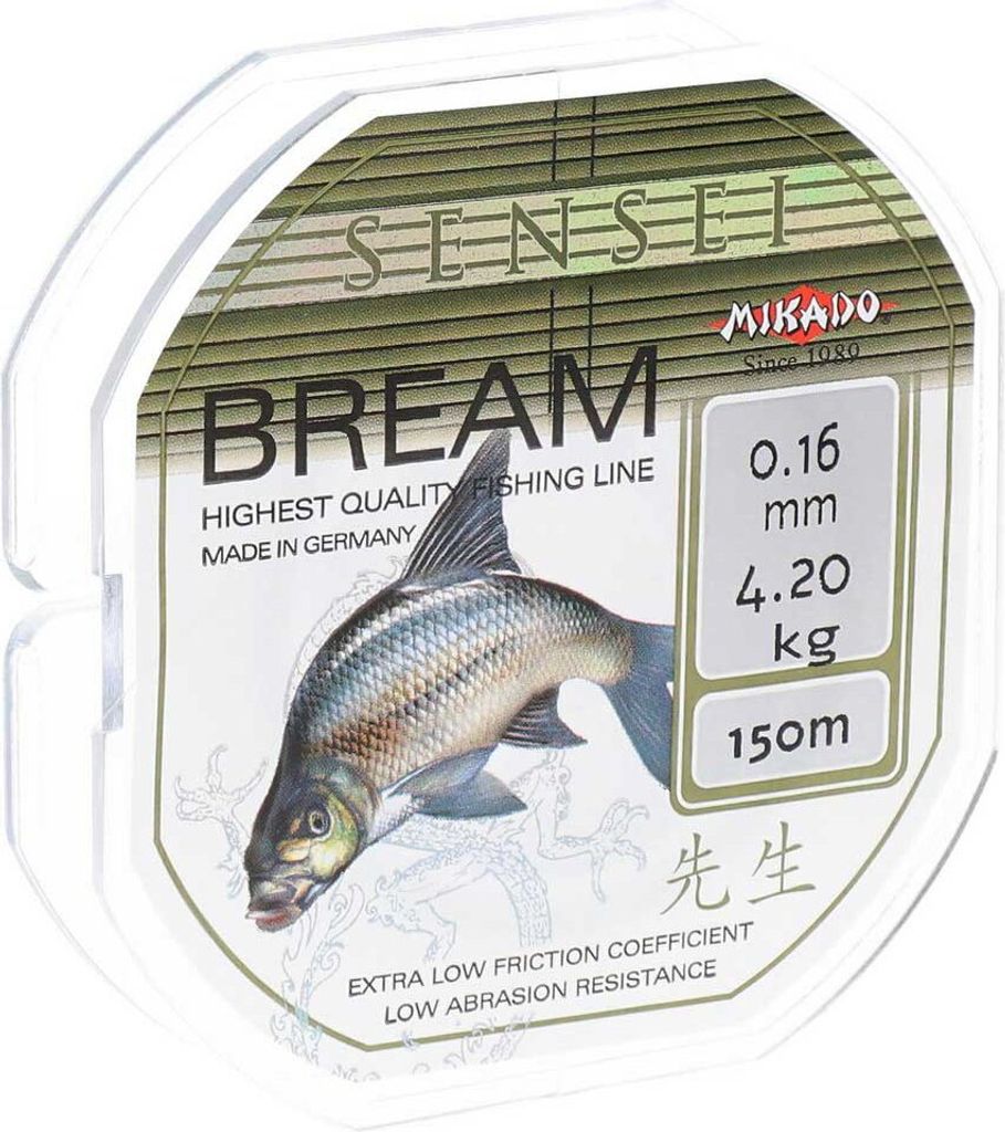 Mikado Sensei Bream Monofile Schnüre 150 M Grün 0.200 mm Grün 0.200 mm