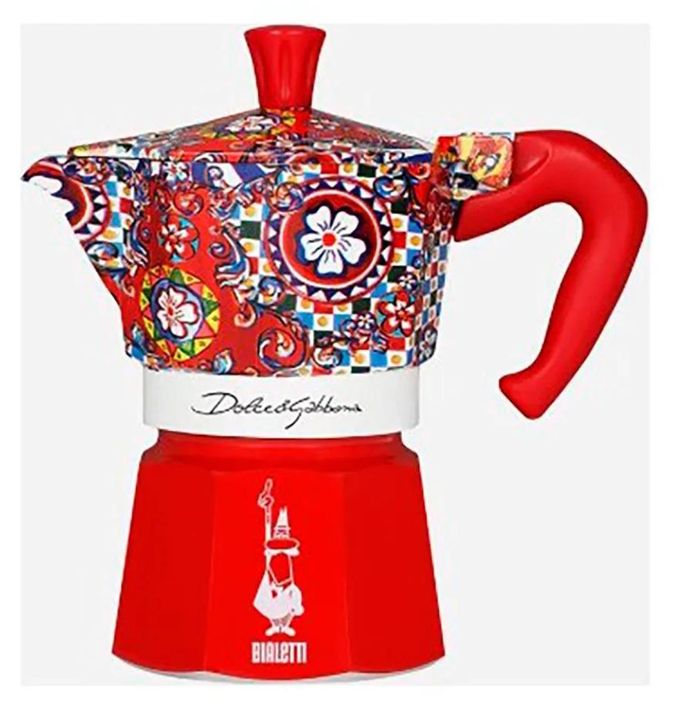 Bialetti Dolce&Gabbana Moka Express, mokkakoker, blauw, Productafbeelding 