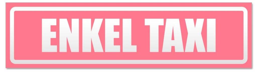 Kiwistar - Autoaufkleber - Hellrosa - 30 x 8 cm - Enkel Ta x i invertiert - Hinweis Aufkleber Sticker für Auto, Kfz, Fahrrad, PKW, LKW