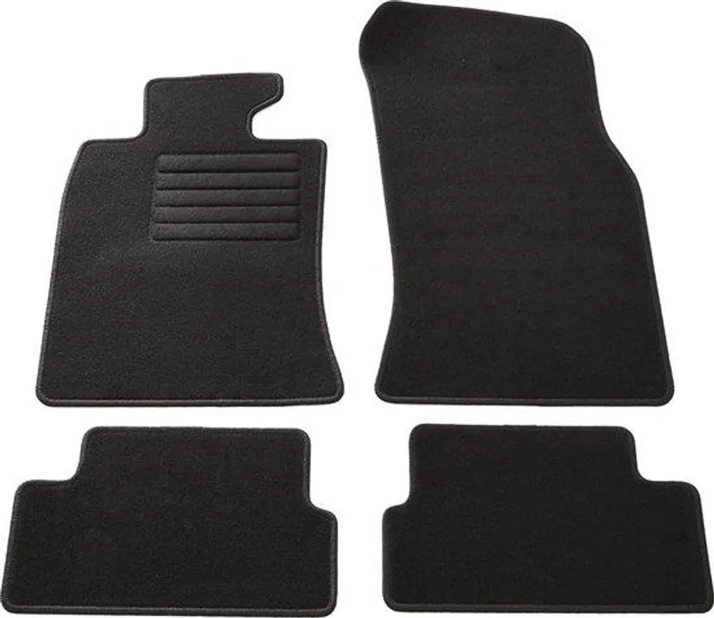 Tapis de voiture imperméables noirs en caoutchouc pour tout habitacle
