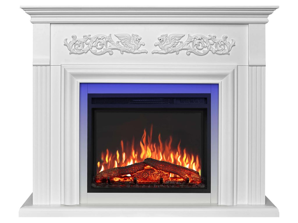 Elektrický krb ArtiFlame Monferrato AF24, bílý, s LED Obrázek produktu 