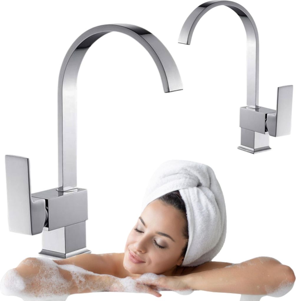 Silla | Wasserhahn Bad - Waschtischarmatur - Chrom - Hochwertiges Messing - Badarmatur - Einhebelmischer