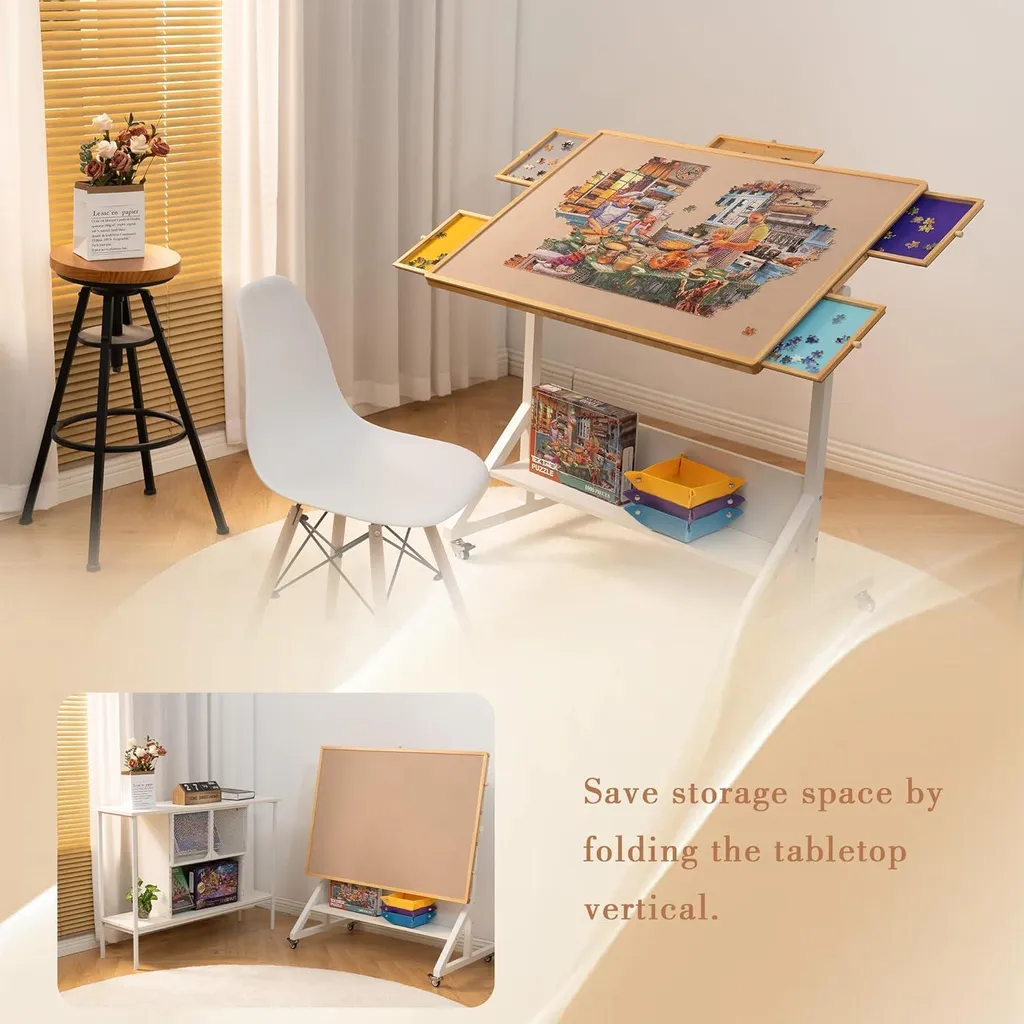 Support de puzzle avec tiroirs et couvercle pour trier et protéger