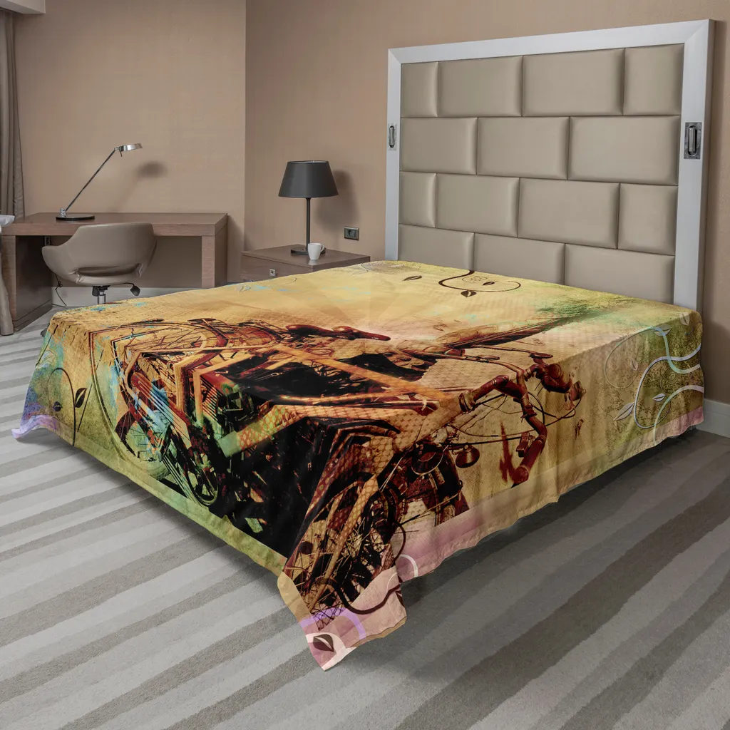 Lenzuolo ABAKUHAUS Bici Vintage 260x228 cm - Arredo Letto Retro