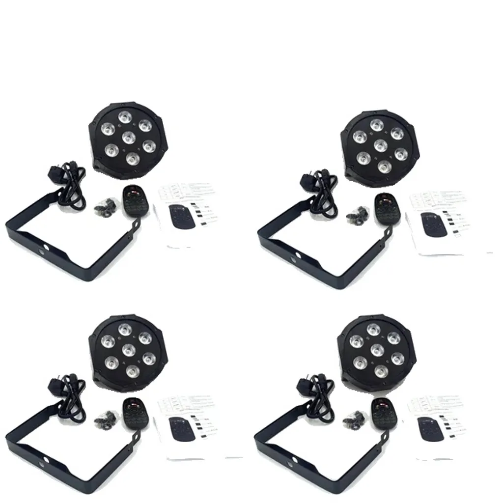 Projecteur de Soirée LED RGBWA UV 7x18W Idéal pour Mariage et DJ Pro