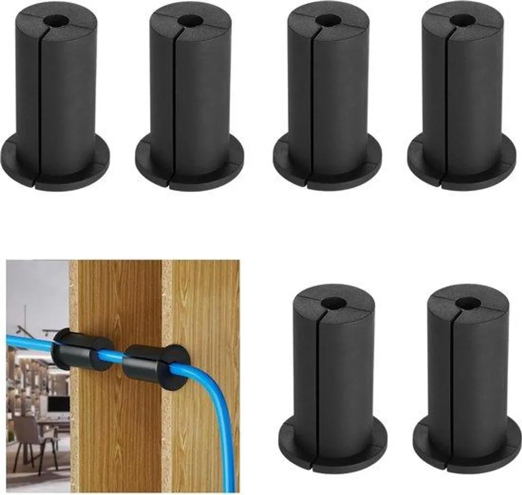 Kit passage mural réseau 6 pièces ultra-plat haute vitesse Ethernet