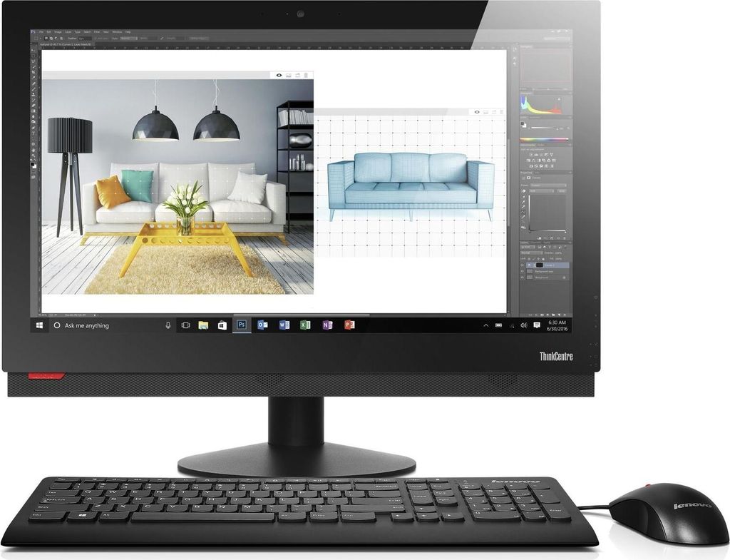 Lenovo ThinkCentre M910z All-in-One-PC 60,45cm (23,8') Full HD, Intel Core i7-7700 vPro, 16GB DDR, 512GB S