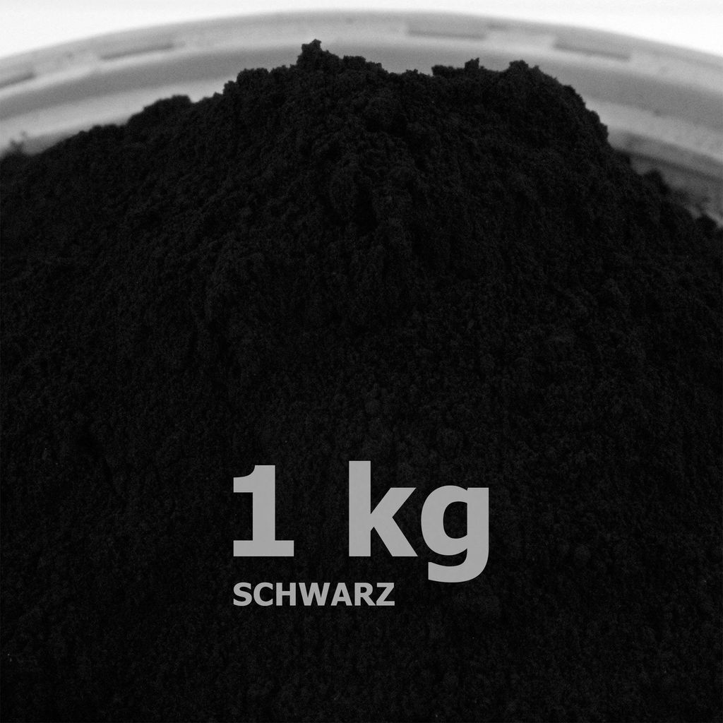 1 kg Pigmentpulver Schwarz Betonfarbe Eisenoxidpigment Trockenfarbe UV-beständig
