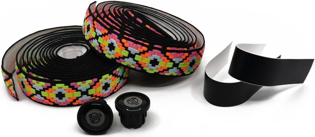 BLB Supreme Pro Gewebtes Tape Lenkerband Griffband für Rennräder Single Speed und Fixies - Flower Design