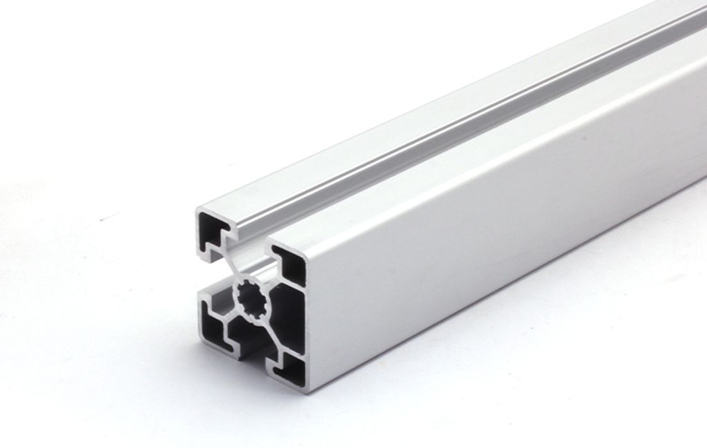 Länge 810mm - Design-Aluminiumprofil 45x45L 1 Nut verdeckt B-Typ Nut 10 (leicht), silber eloxiert. Aluminium Profil 45x45 Alu Profile 45 x 45 Syst...