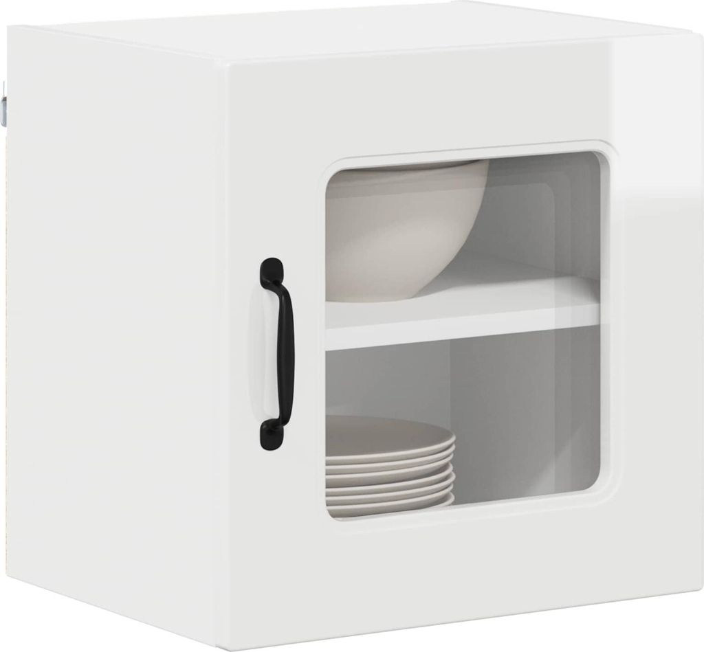 (Robust Möbel) Küchenschrank Kalmar 2 pcs - Montage erforderlich - Hochglanz Weiß 40 x 31 x 40cm - CL763441 - Küchenschränke