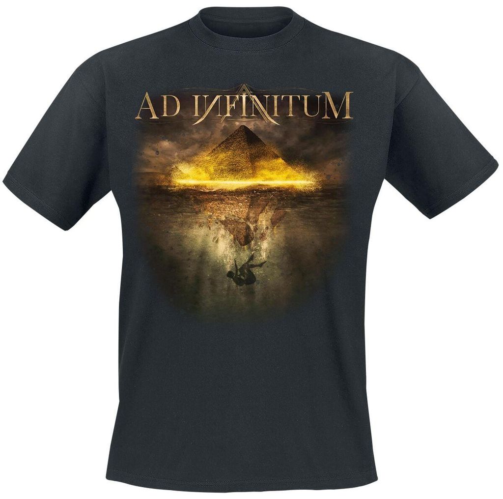 Ad Infinitum T-Shirt Herren Upside Down schwarz Band-Merch, Bands 100% Baumwolle L