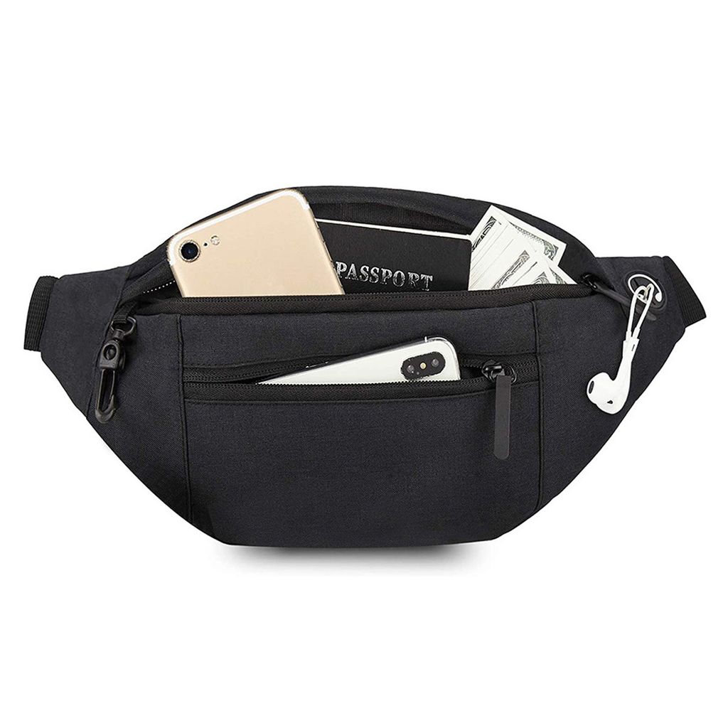 Flache Bauchtasche, Geldgürtel zum Umhängen, Reise Bauchtasche