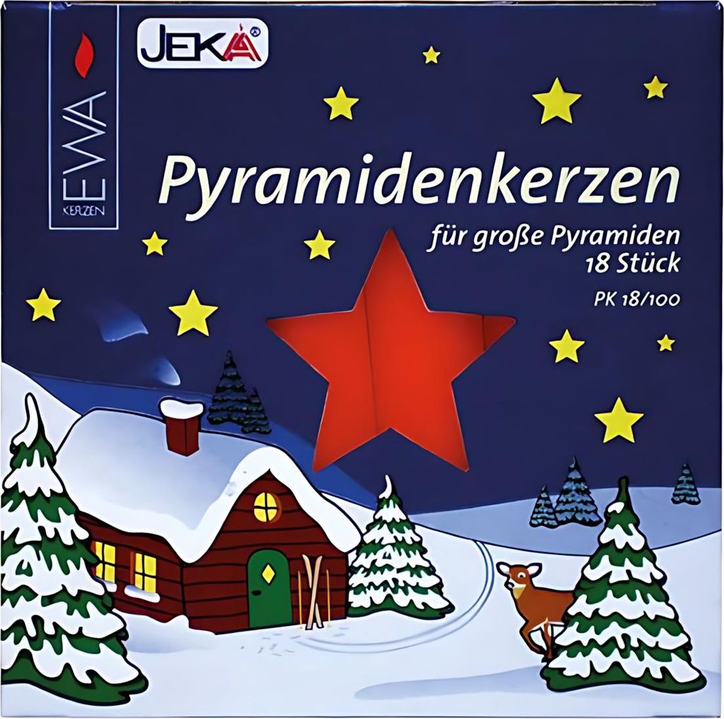 Pyramidenkerze 18er rot 18x105mm Produktbild 