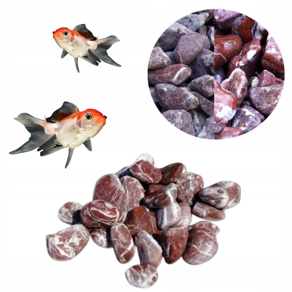 Aquarienkies Dekosteine 1-4cm 300g Rot