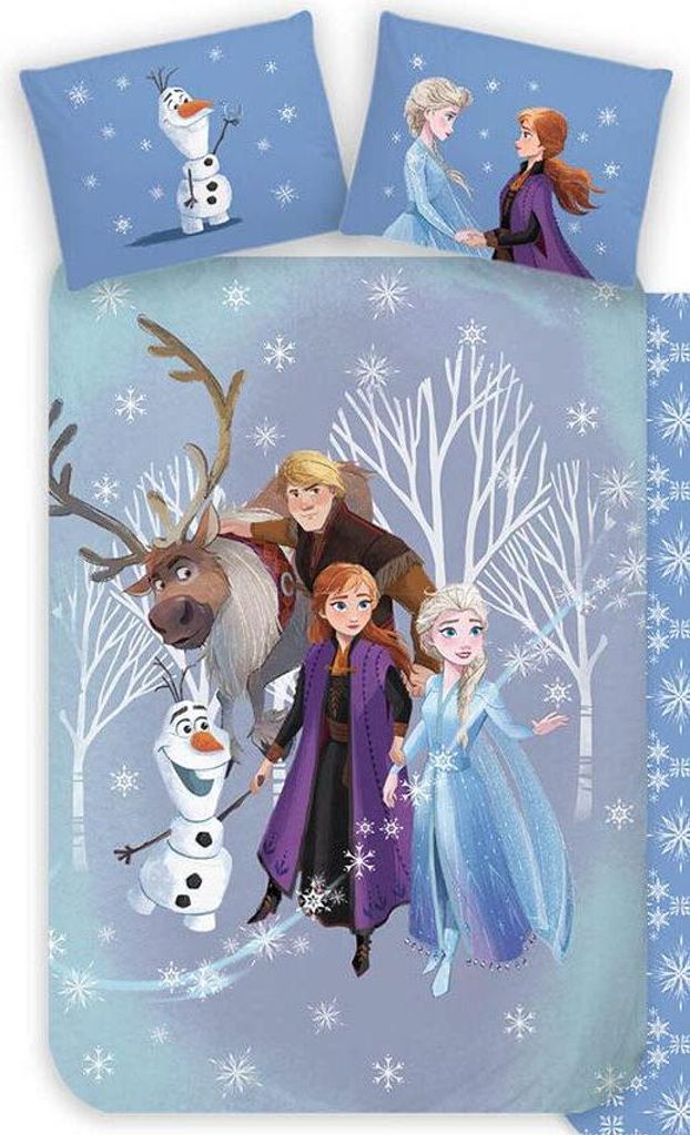 Frozen Bettbezug - 140 x 200 cm - Baumwolle - 60x70cm Produktbild 