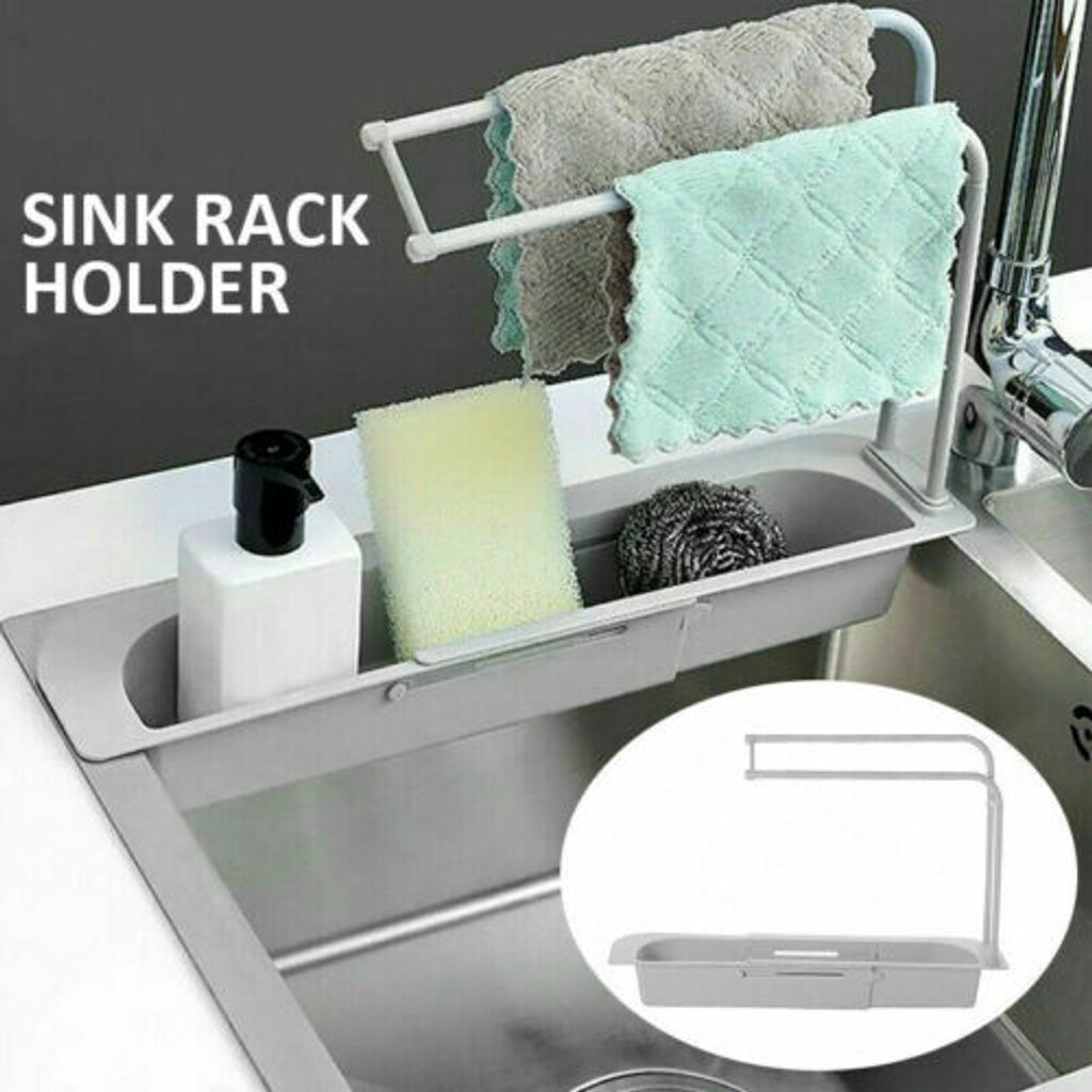 Küche Racks Sink Spül Organizer Lagerung Waschbecken Schwamm Halter mit Saugnapf