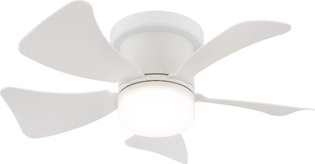 Ventilatore Mini Hines LED Bianco 40,6 cm: Design Minimalista e Silenzio