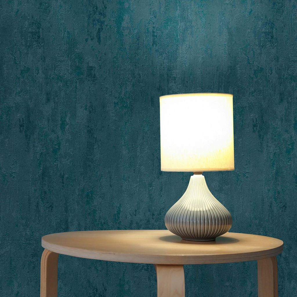 TADESSI Tapete Metall Massimo M1-No.699 Vliestapete Blau Vintage Rostoptik Wohnzimmer Schlafzimmer Küche