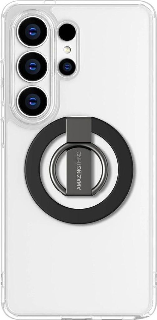 AmazingThing Minimal Ring Set für Samsung Galaxy S26 Ultra Transparent Magnetisch Handyhülle