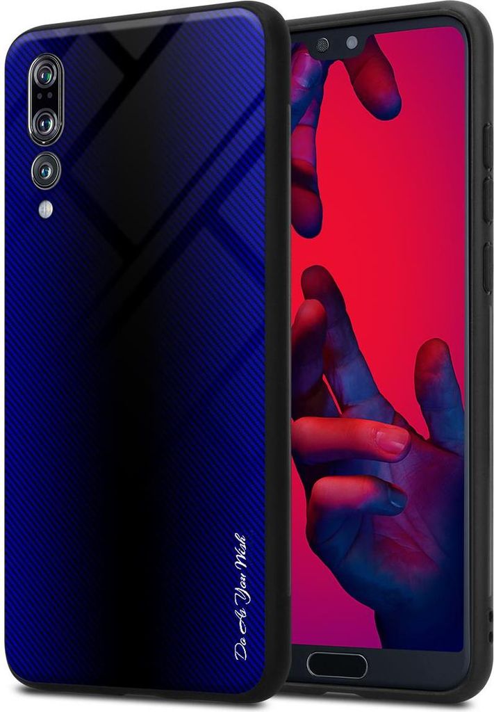 Cadorabo Hülle für Huawei P20 PRO / P20 PLUS Schutz Hülle in Lila Handyhülle TPU Etui Cover Case Tempered Glas