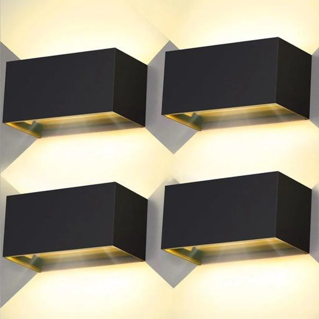 Applique murale LED étanche 20W lot de 4 éclairage extérieur anti-humidité