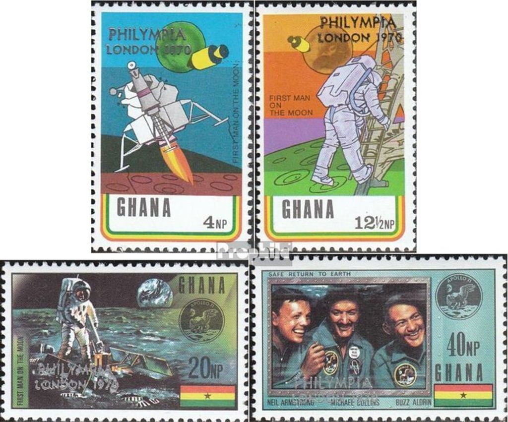 Briefmarken Ghana 1970 Mi 405A-408A (kompl.Ausg.) postfrisch Philatelie