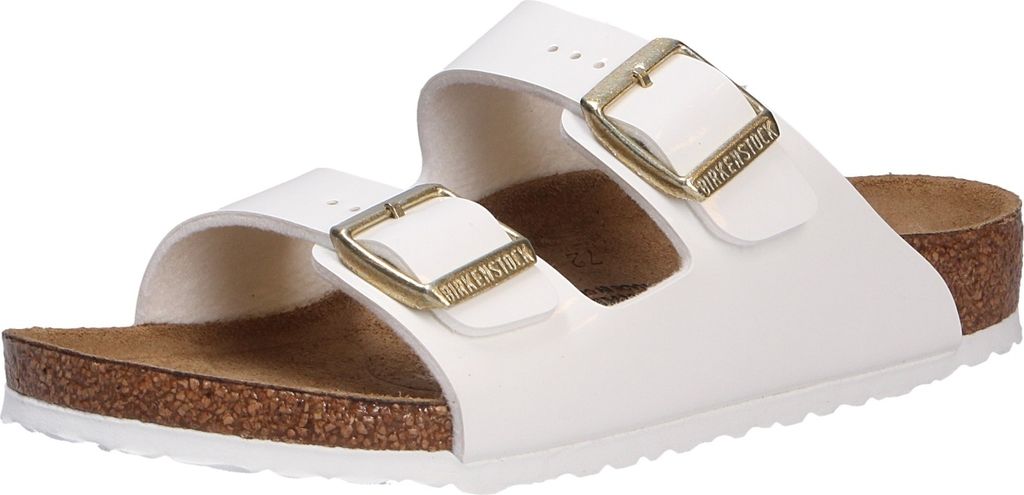 Birkenstock Mädchen Pantolette, weiß(patentwhite (07766)), Gr. 30