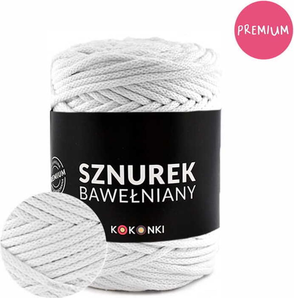 Makramee-Schnur aus Baumwolle PREMIUM by KOKONKI 5 mm/ Produktbild 