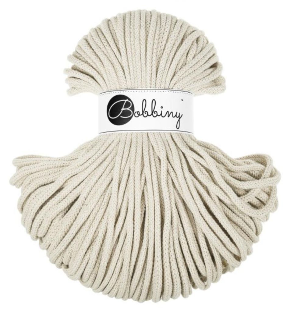 Bobines Premium 5 mm 100 m de fil cachemire beige Image du produit 