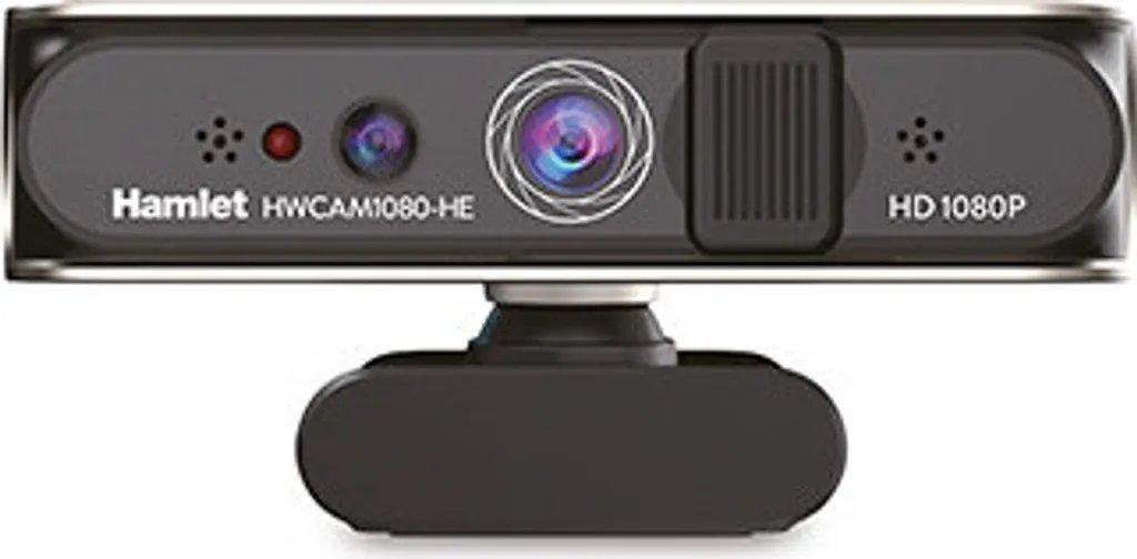 Webcam de bureau 1080p Hamlet HWCAM1080-HE pour PC avec Windows Hello