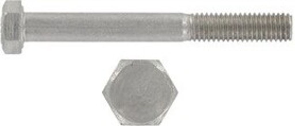 Schraube DIN 931 M16 x 100 Edelstahl A2 - Packung mit 25 Stück