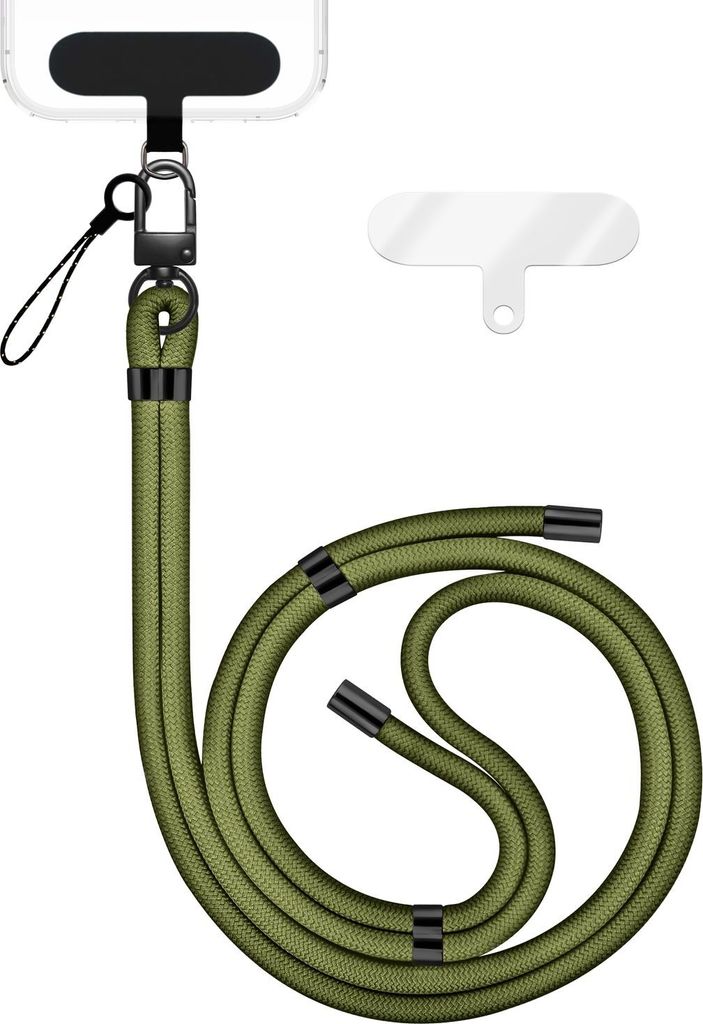 HoldMe Edition - Lanyard mit Karabiner Schwarz & 2 Pads - Produktbild 