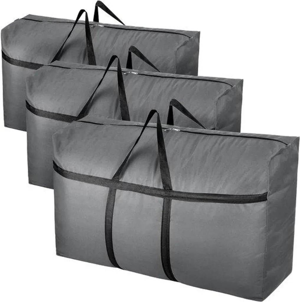 Rangement sous le lit pour couettes et vêtements : Lot de 3 XXL 180L