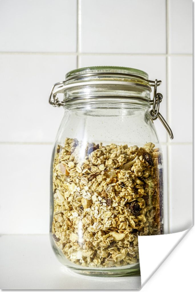 MuchoWow Poster Dose Müsli 40x60 cm - Plakate für die Wand - Poster Babyzimmer