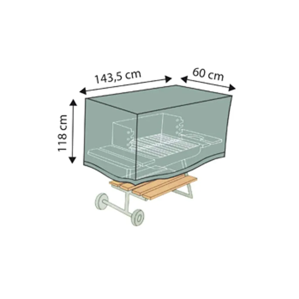 Housse BBQ-Grill Deluxe 143cm résistante aux UV et intempéries extrêmes - 2